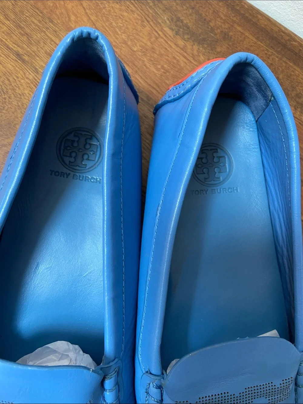 Tory Burch Lowell Driving Loafers in Light Blue